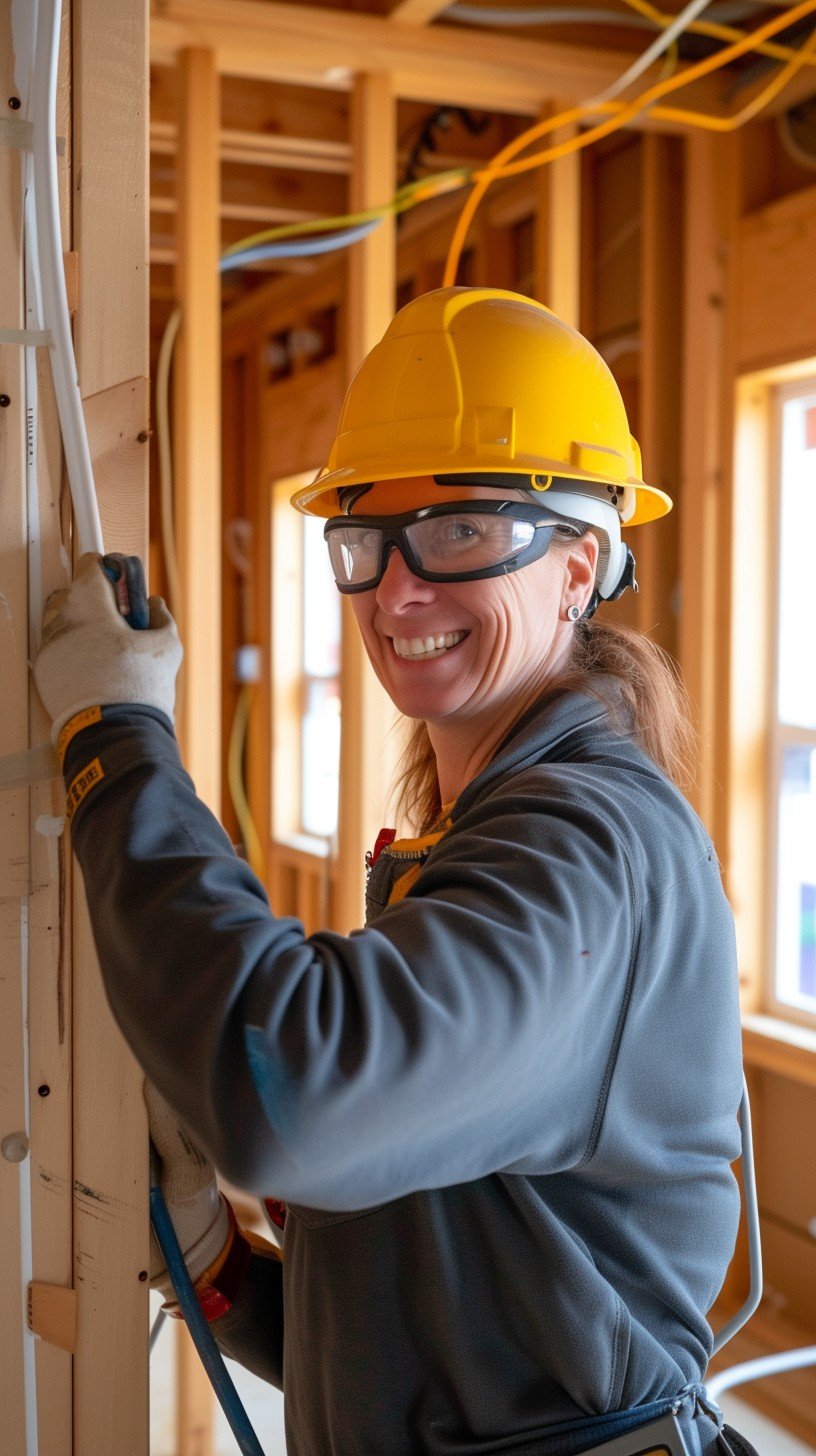 Contractor général supervisant un chantier